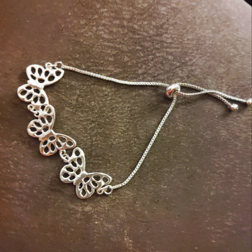 Silver Butterfly Bracelet sterling